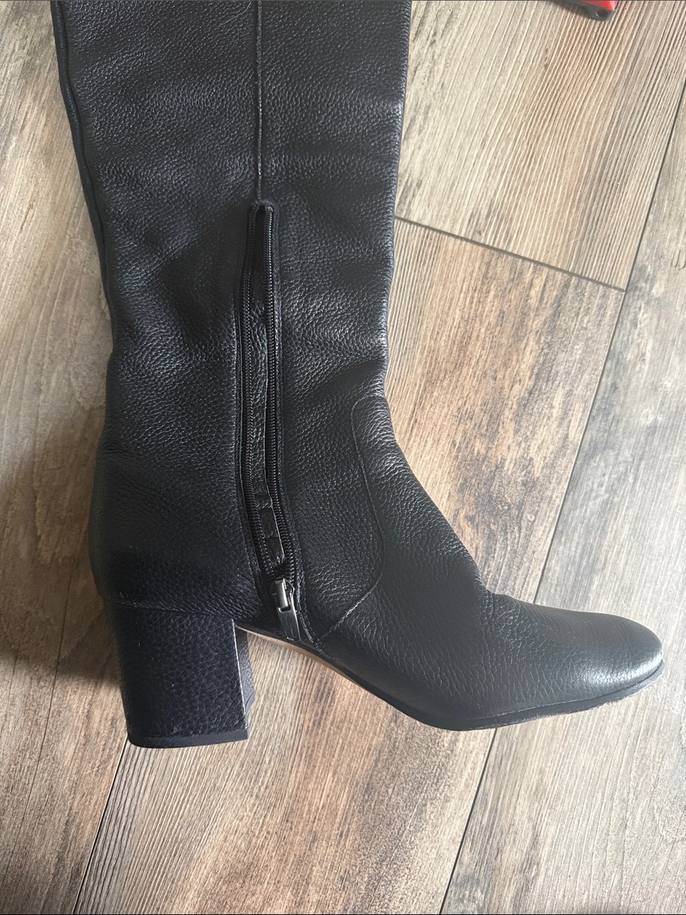 Via Spiga Leather over the knee boots leather black boot - Picture 6 of 17